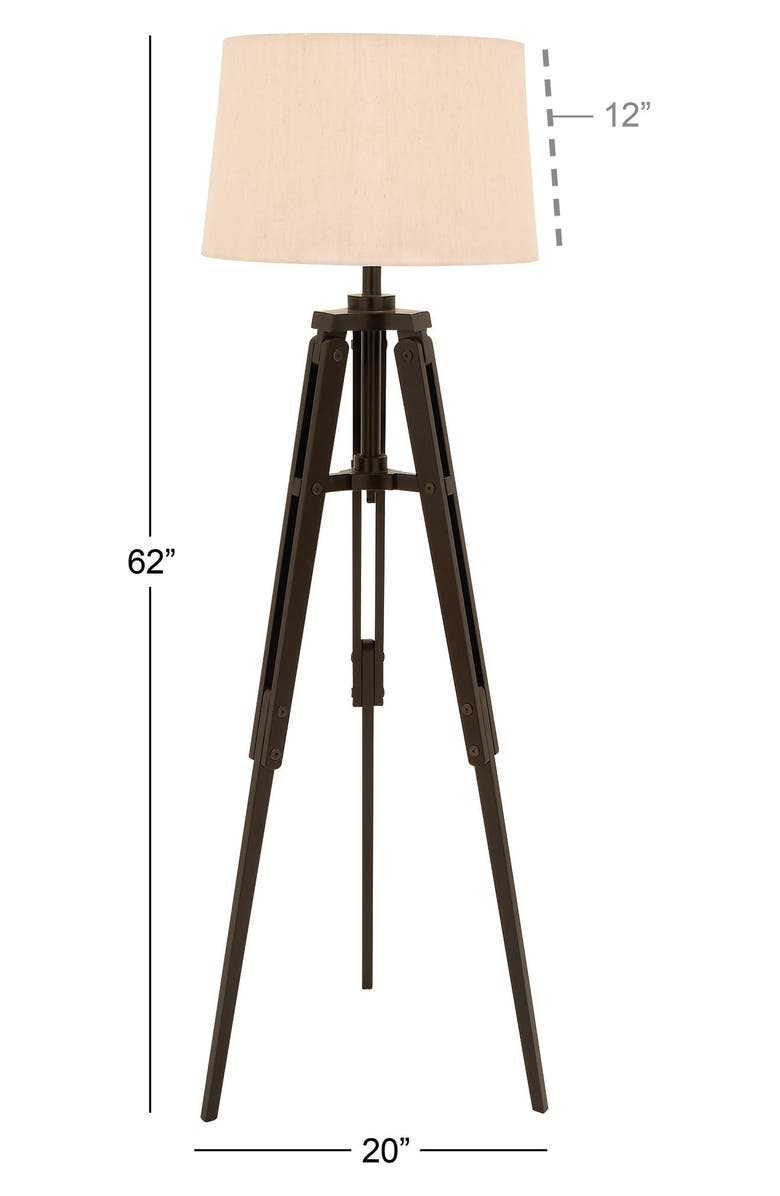 SONOMA SAGE HOME Black Wood Industrial Floor Lamp, Alternate, color, 