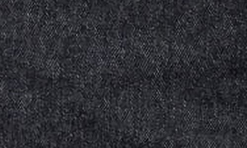 Edikted Katy Ruffle Denim Miniskirt In Indigo-blue-raw-wash