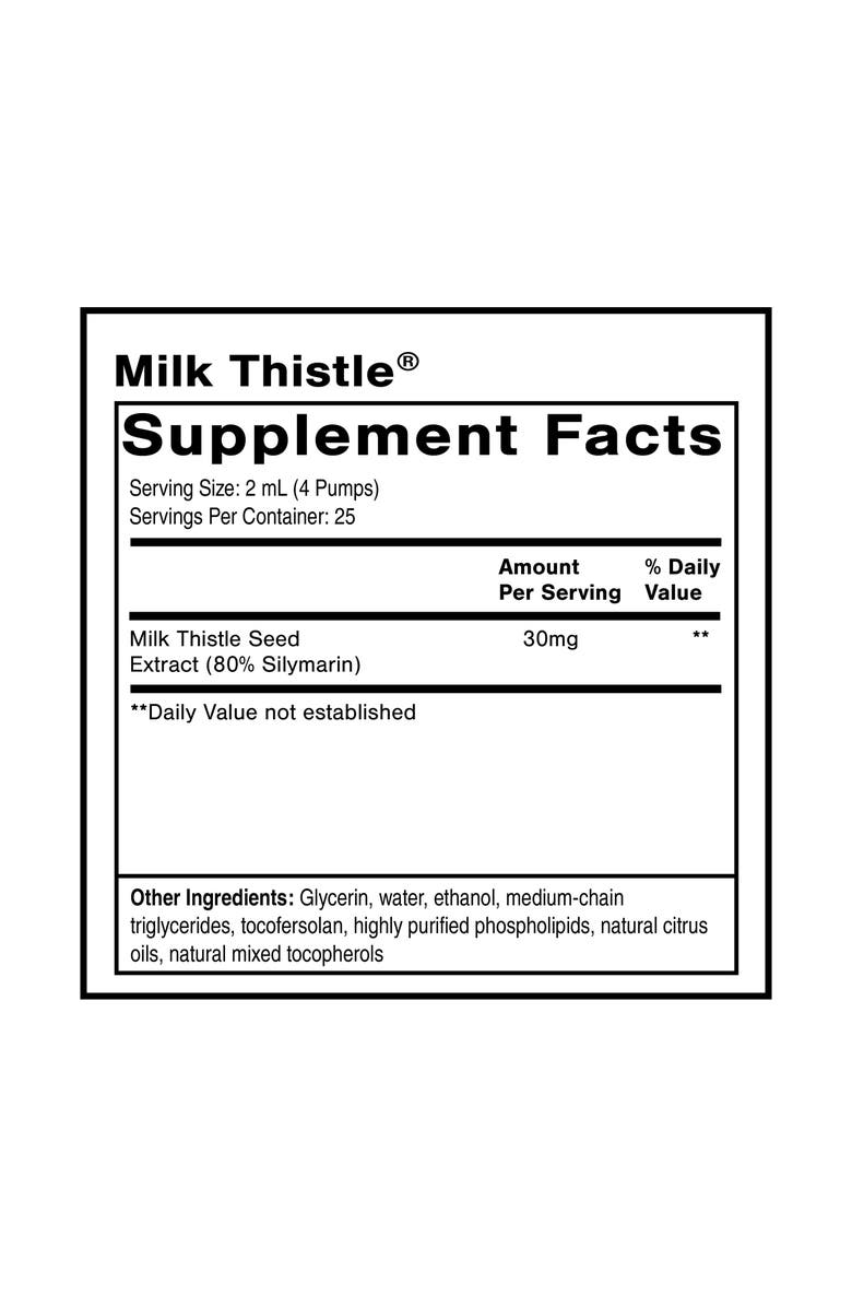 Quicksilver Scientific Nanoemulsified Milk Thistle Silymarin Liquid Supplement, Alternate, color, NO COLOR