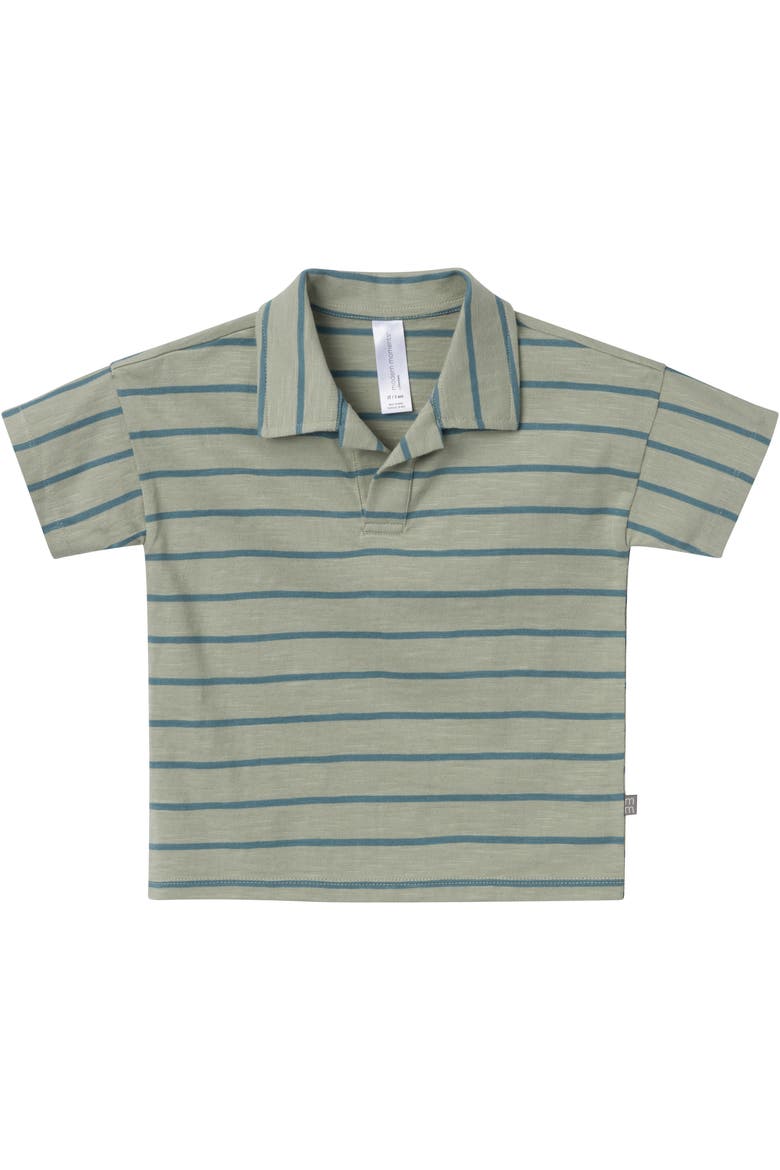 Johnny Collar and Shorts Set, Alternate, color, Green Stripe