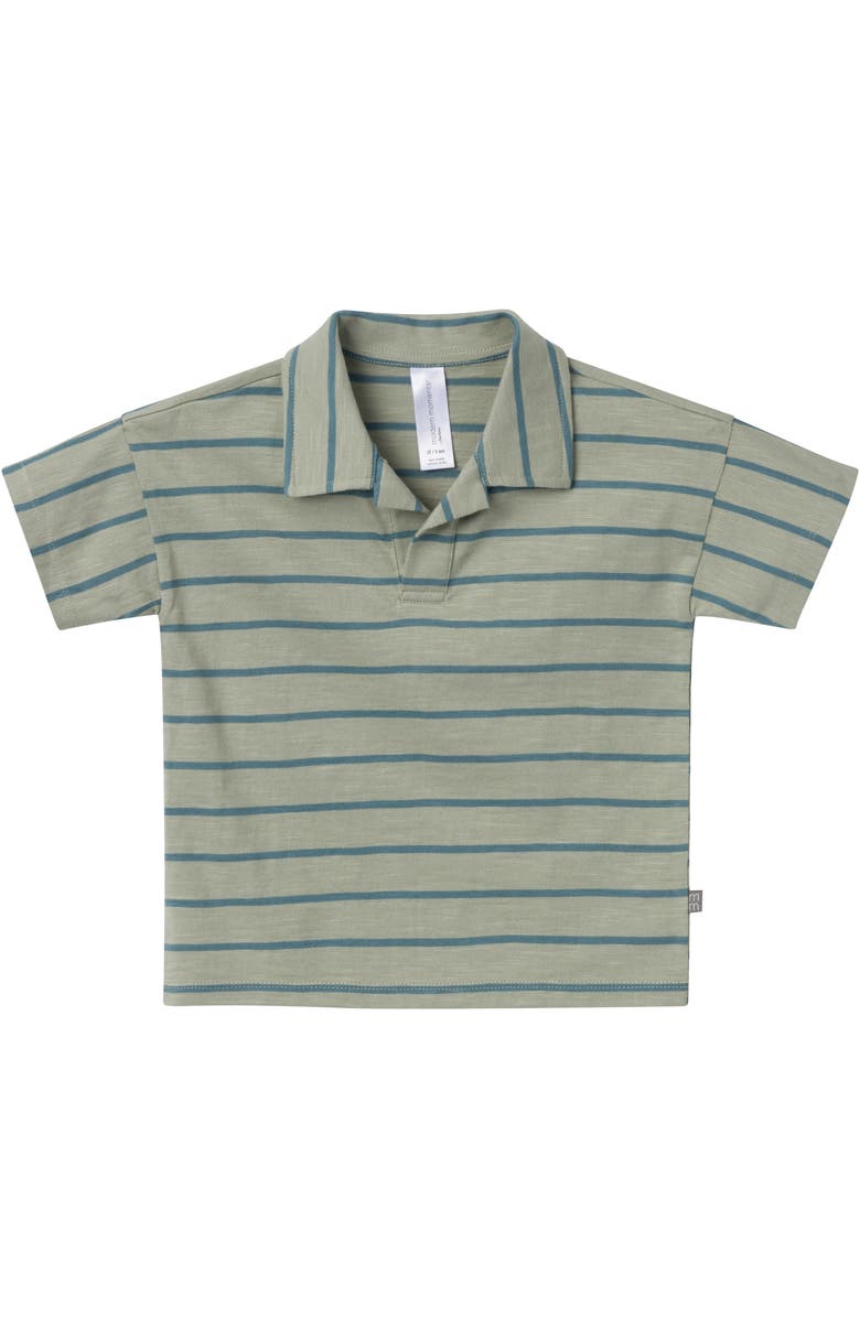 Modern Moments<sup>™</sup> by Gerber Johnny Collar Shirt and Shorts Set, Alternate, color, Green Stripe