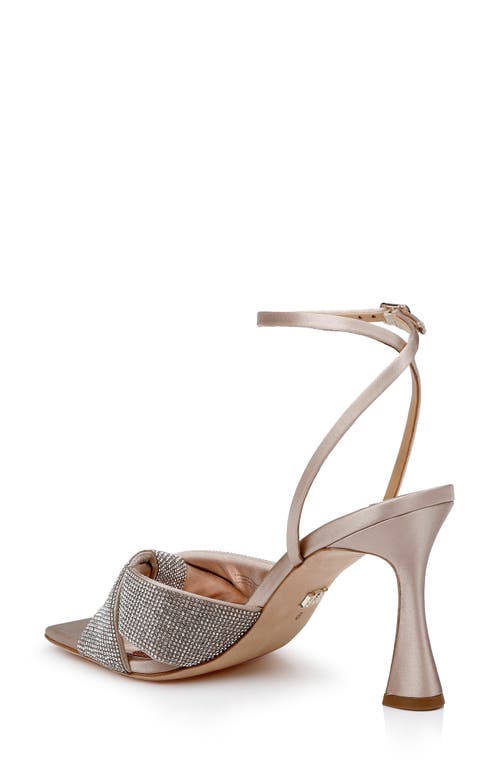 Badgley Mischka Collection Brinlee Ankle Strap Sandal In Blush Satin