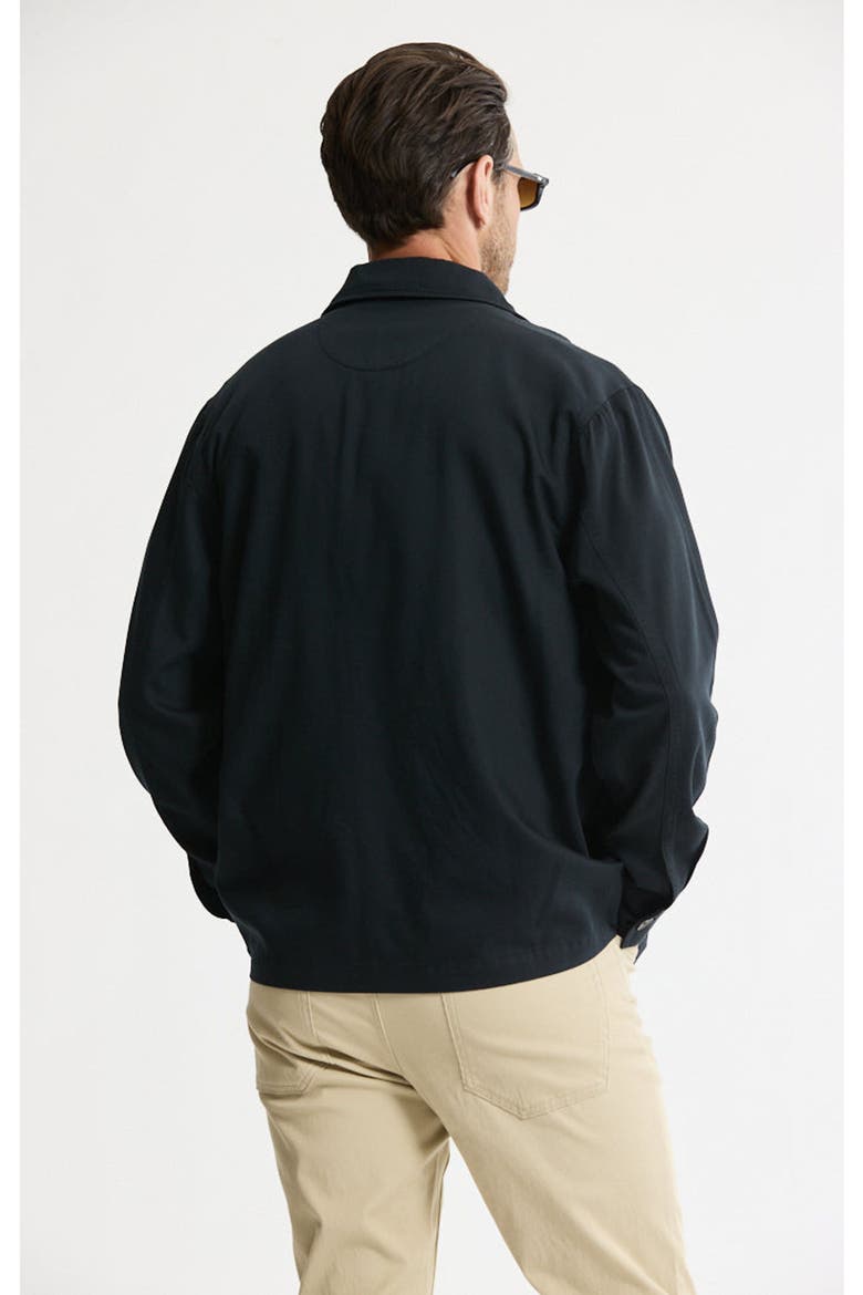 Rayon Lyocell Military Shirt Jacket, Alternate, color, Black