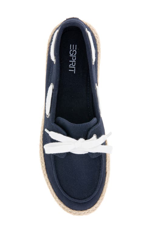 Esprit Netty Twill Slip-on Sneaker In Navy