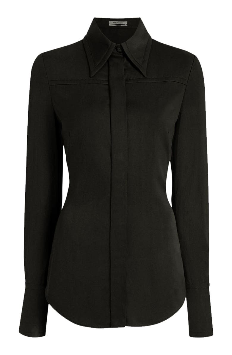 Another Tomorrow Bias Seamed Shirt, Alternate, color,