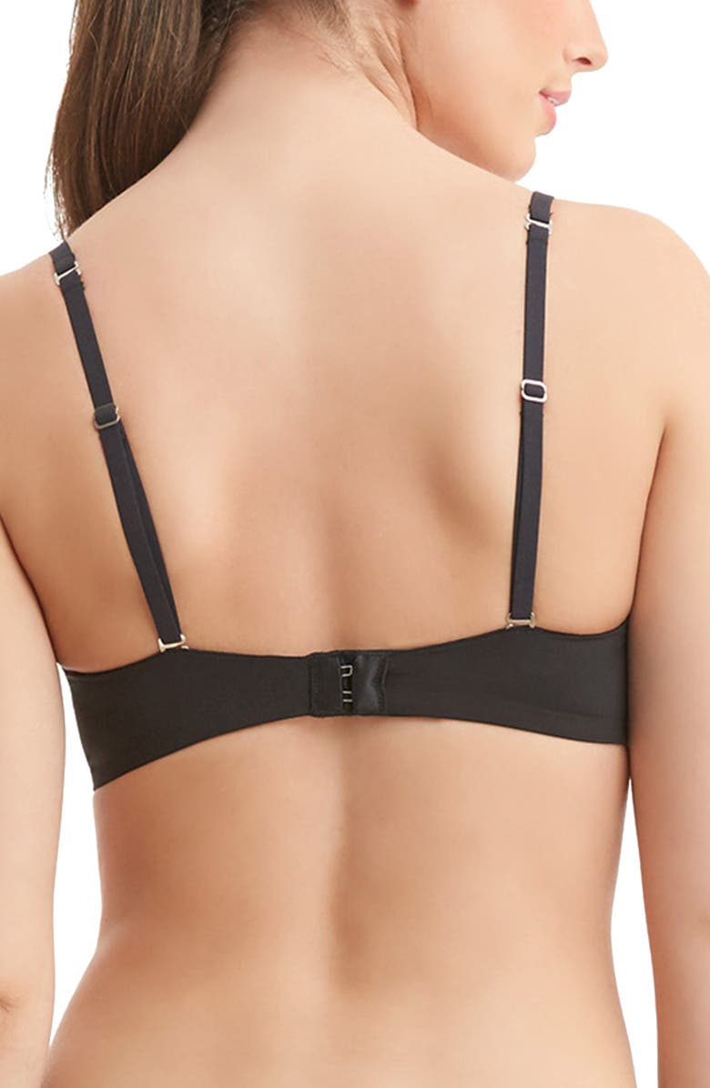 Montelle Intimates Allure Light Push-Up Bra, Alternate, color, Black