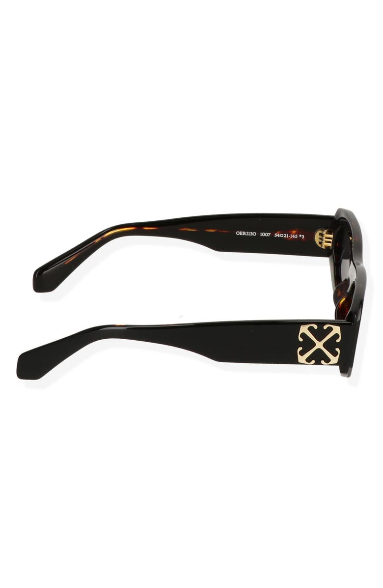 Off-White Orlando 54mm Rectangular Sunglasses, Alternate, color, Black - Dark Grey