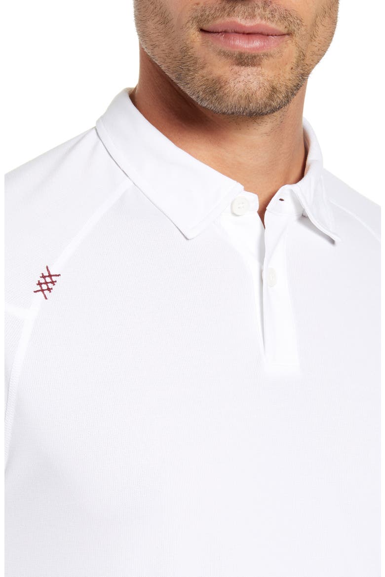 Delta Piqué Performance Polo, Alternate, color, WHITE
