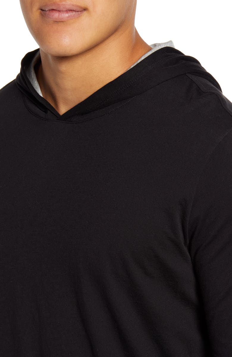 Vince Regular Fit Double Layer Hoodie, Alternate, color, 