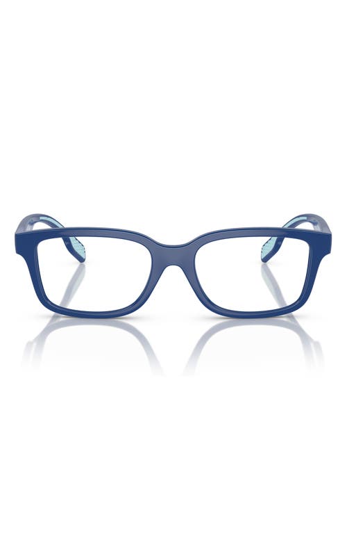 Burberry 48mm Rectangular Optical Glasses In Blue