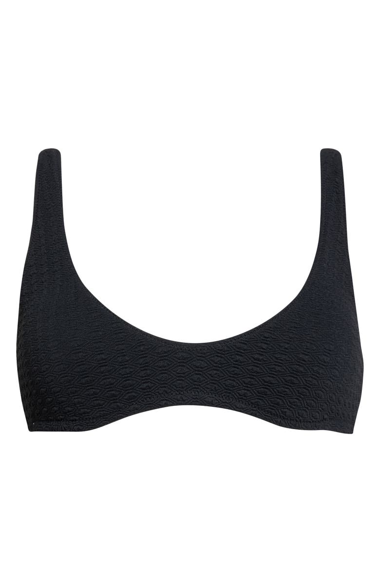 Roxy Haleiwa Bralette Bikini Top, Alternate, color, Anthracite