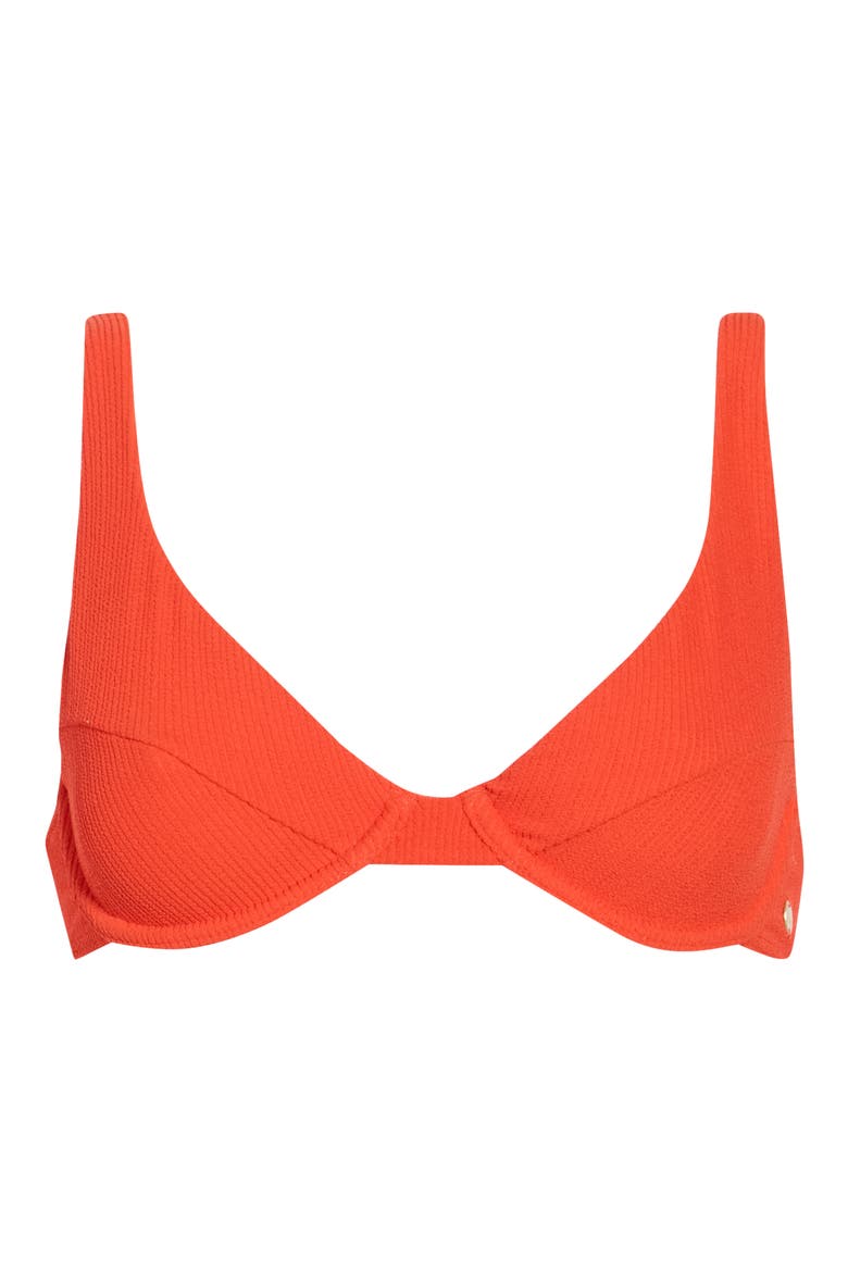 Aloha Marina Underwire Bikini Top, Alternate, color, RED ALOHA