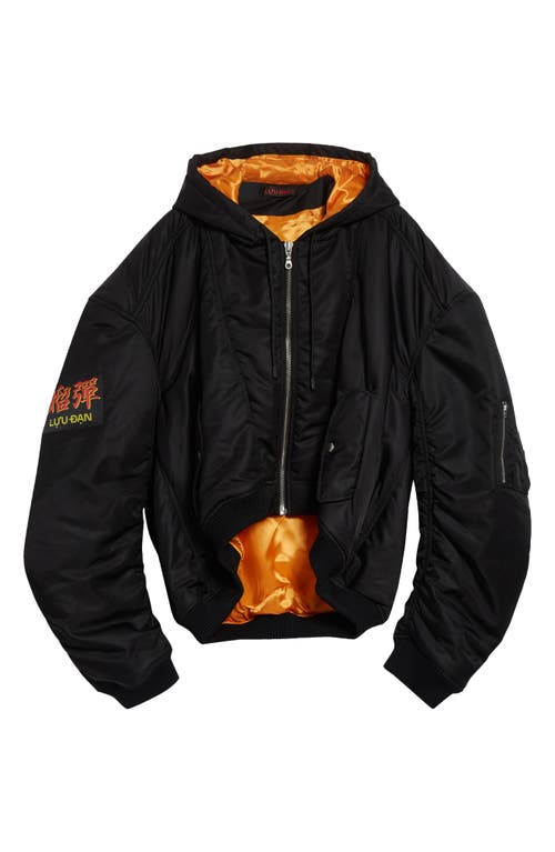 Lu'u Dan Patch Bomber Jacket In Black