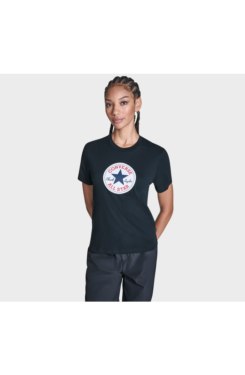 Converse Women's Chuck Taylor All Star Patch T-Shirt, Main, color, Converse Black