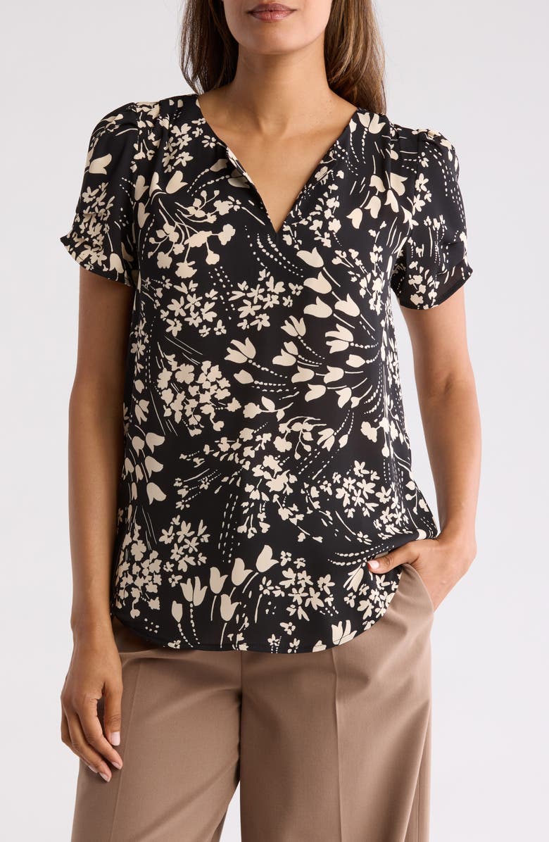 DR2 by Daniel Rainn Daniel Rainn Pinch Sleeve Blouse, Main, color,