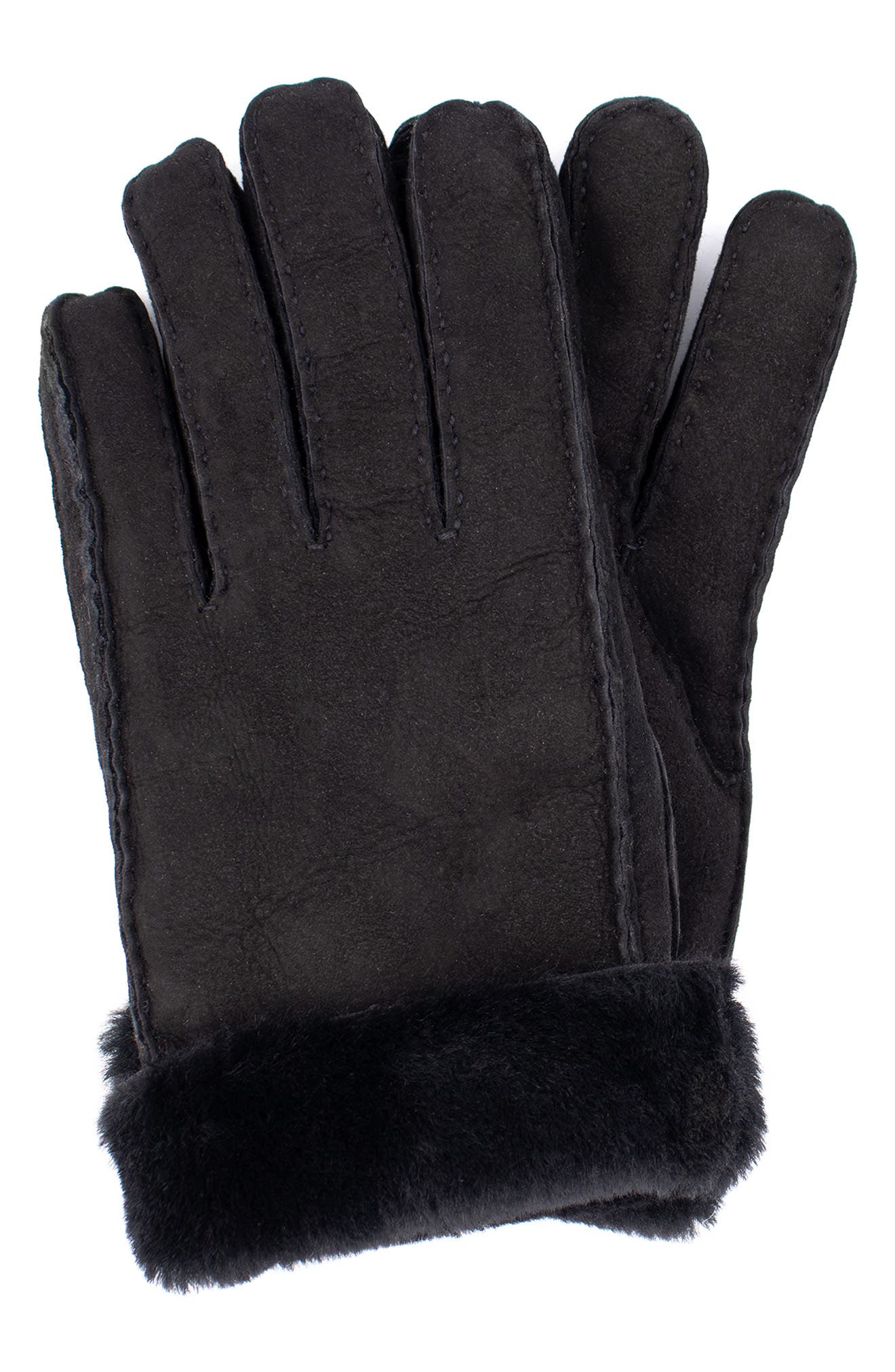SURELL Genuine Shearling Suede Gloves