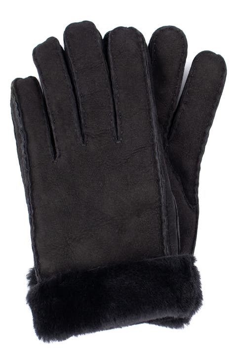 Genuine Shearling Suede Gloves