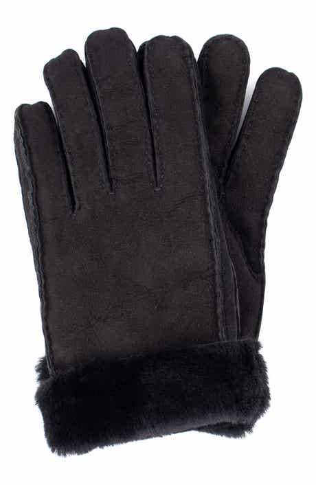 SURELL Genuine Shearling Suede Gloves