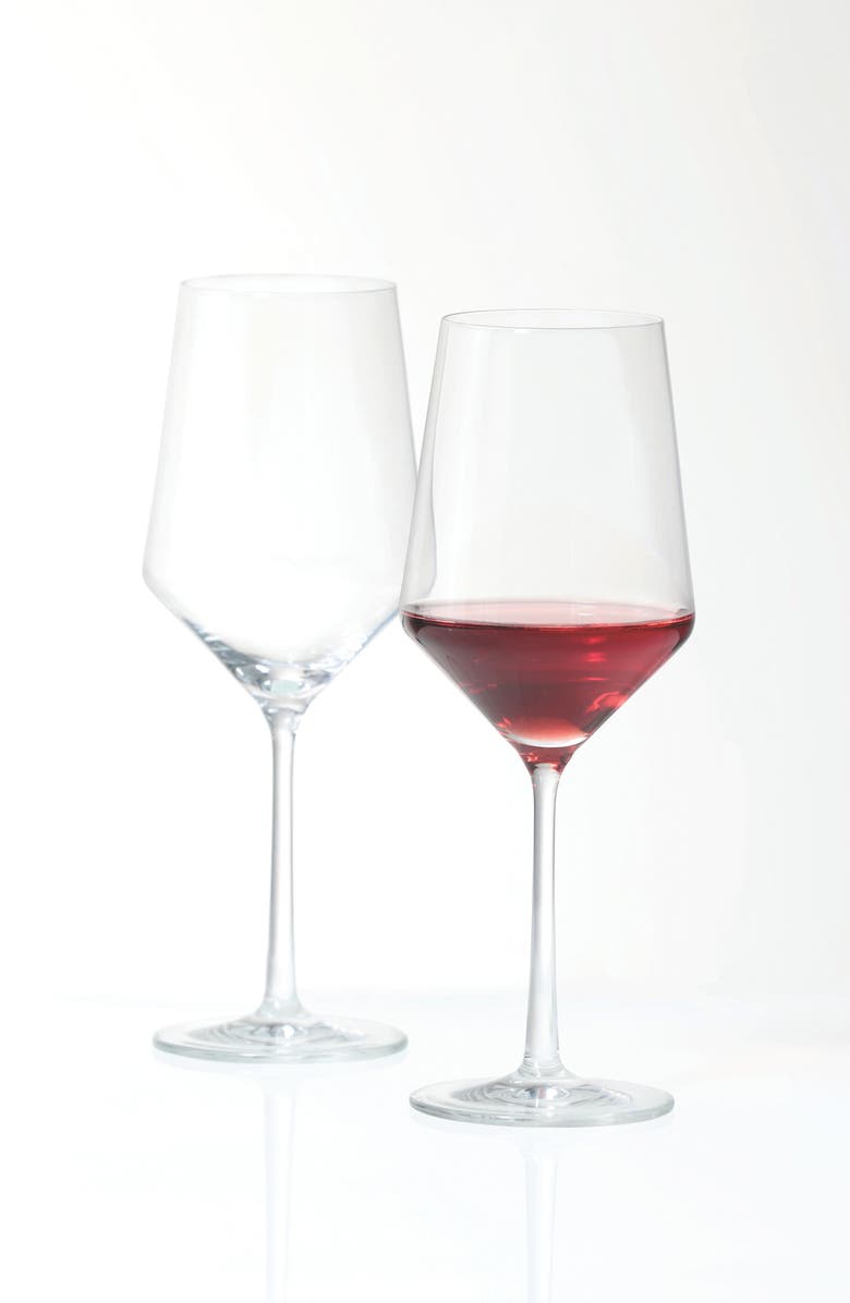 Schott Zwiesel Pure Set of 2 Cabernet Wine Glasses, Alternate, color, Clear