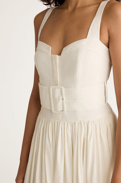 REBECCA TAYLOR REBECCA TAYLOR OTTOMAN BELTED BUSTIER SHIRT DRESS