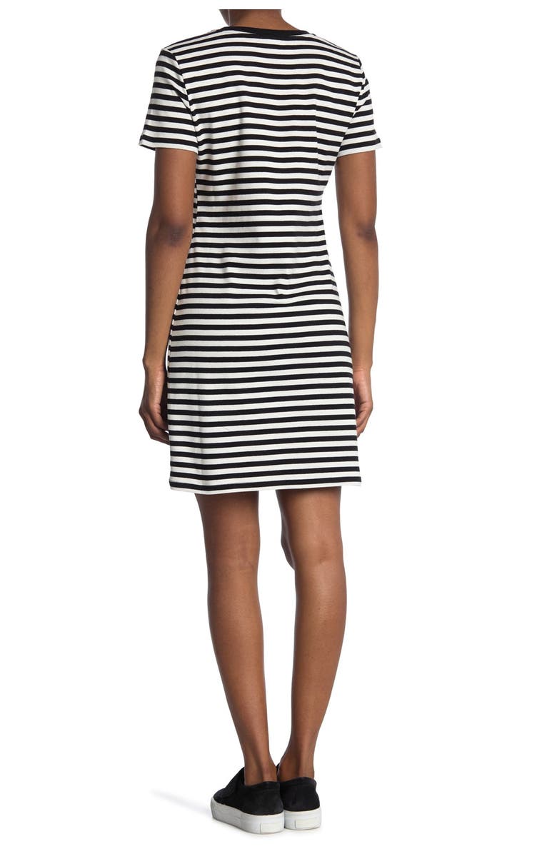 Calvin Klein Stripe Logo Print T-Shirt Dress, Main, color,