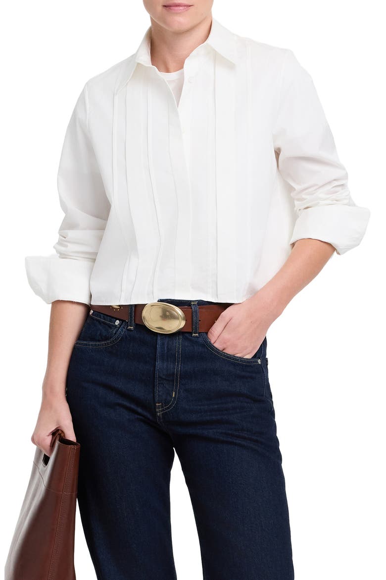 Mon Cherie Button-Up Shirt, Main, color, WHITE