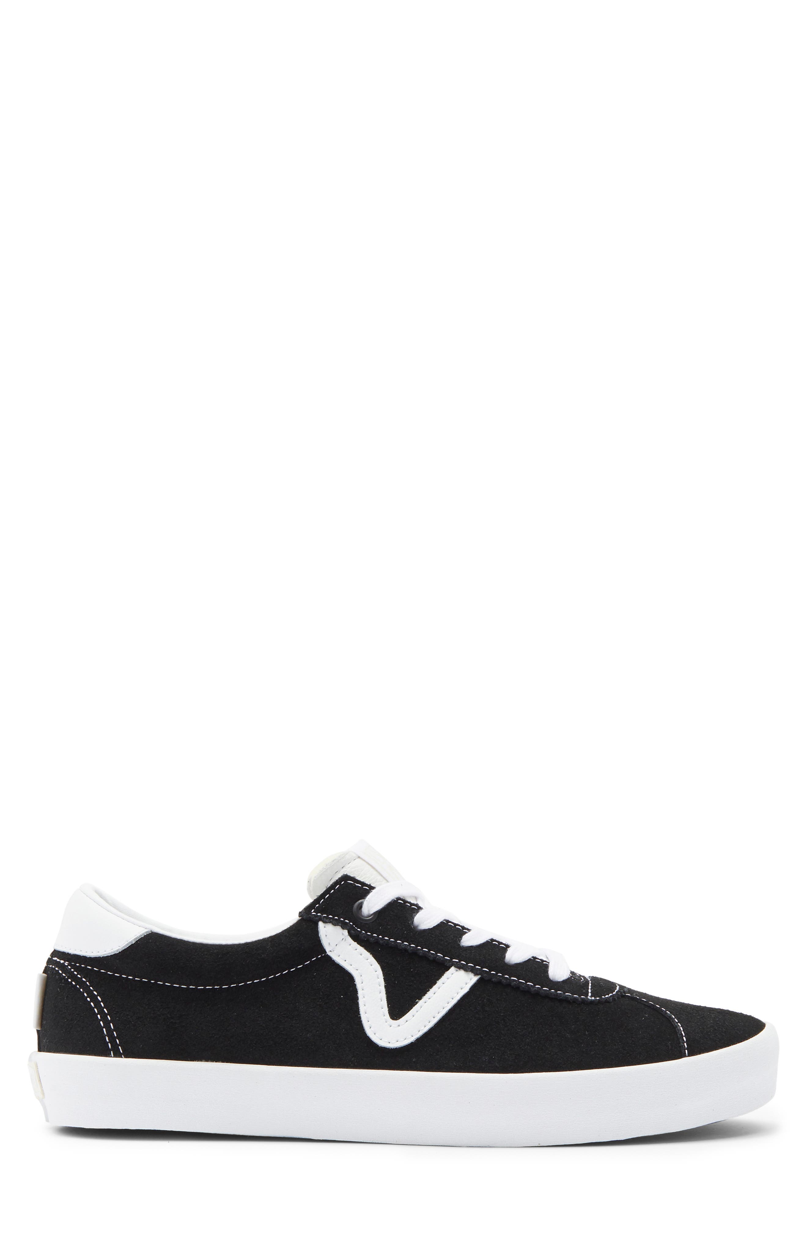 Skate Sport Sneaker, Alternate, color, BLACK/ BLACK/ WHITE