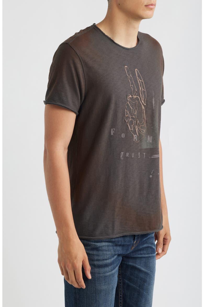 Raw Edge Graphic T-Shirt, Alternate, color, DEEP CHARCOAL