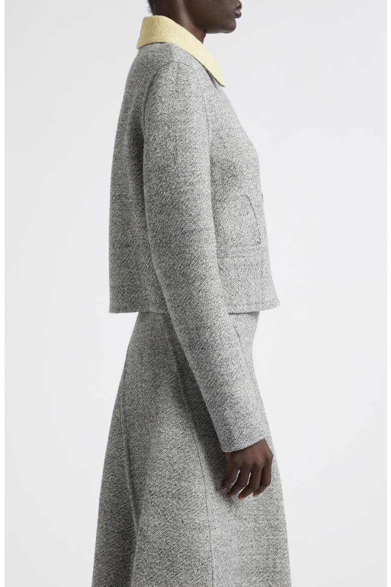 Gaelle Double Face Wool Blend Tweed Jacket, Alternate, color, ECRU/ TAHINI MULTI