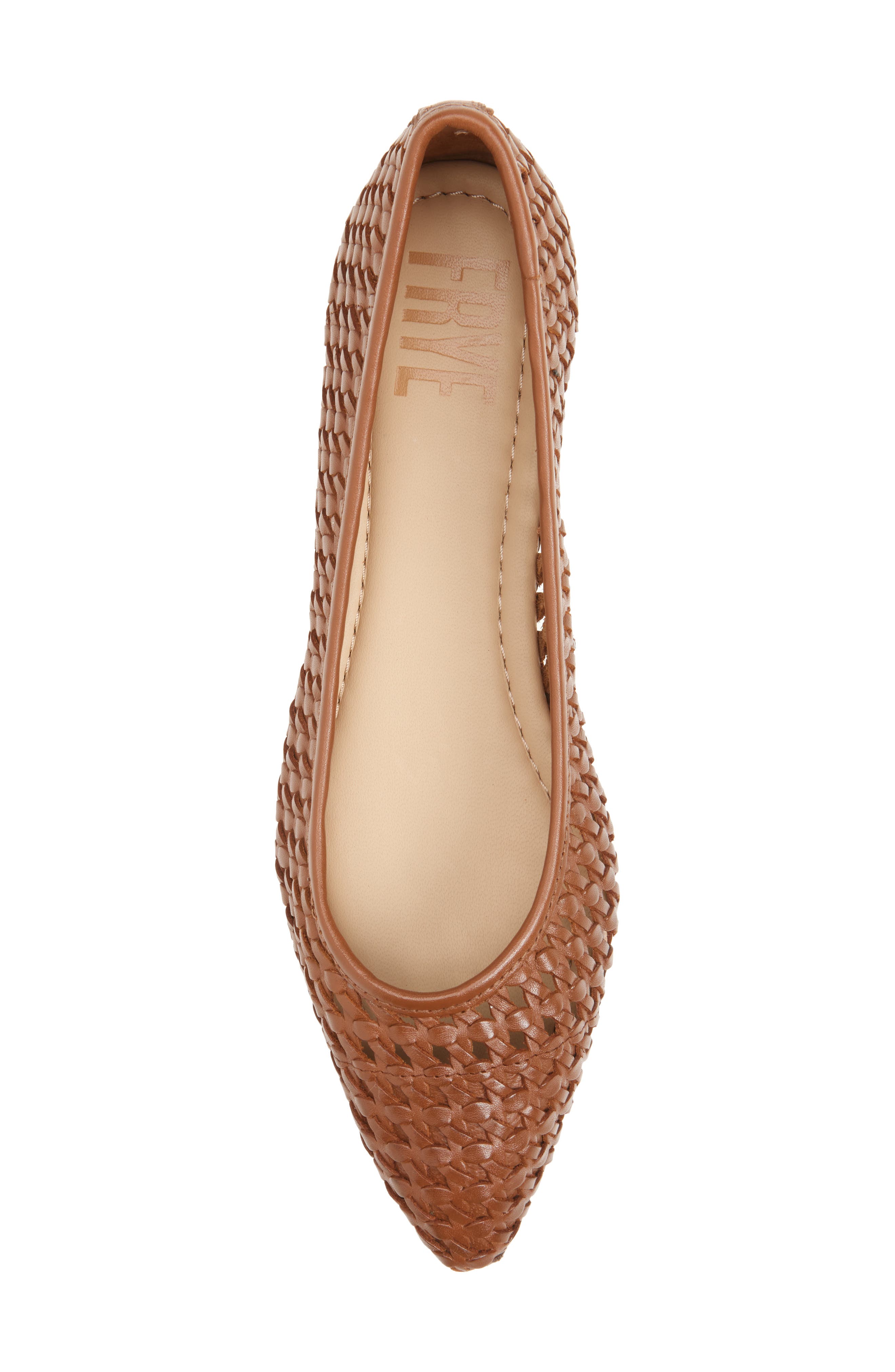 Heather Woven Pointed Toe Flat, Alternate, color, CINNAMON.