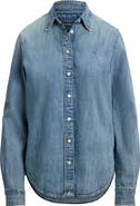 Lauren Ralph Lauren Jamelko Denim Button-Up Shirt