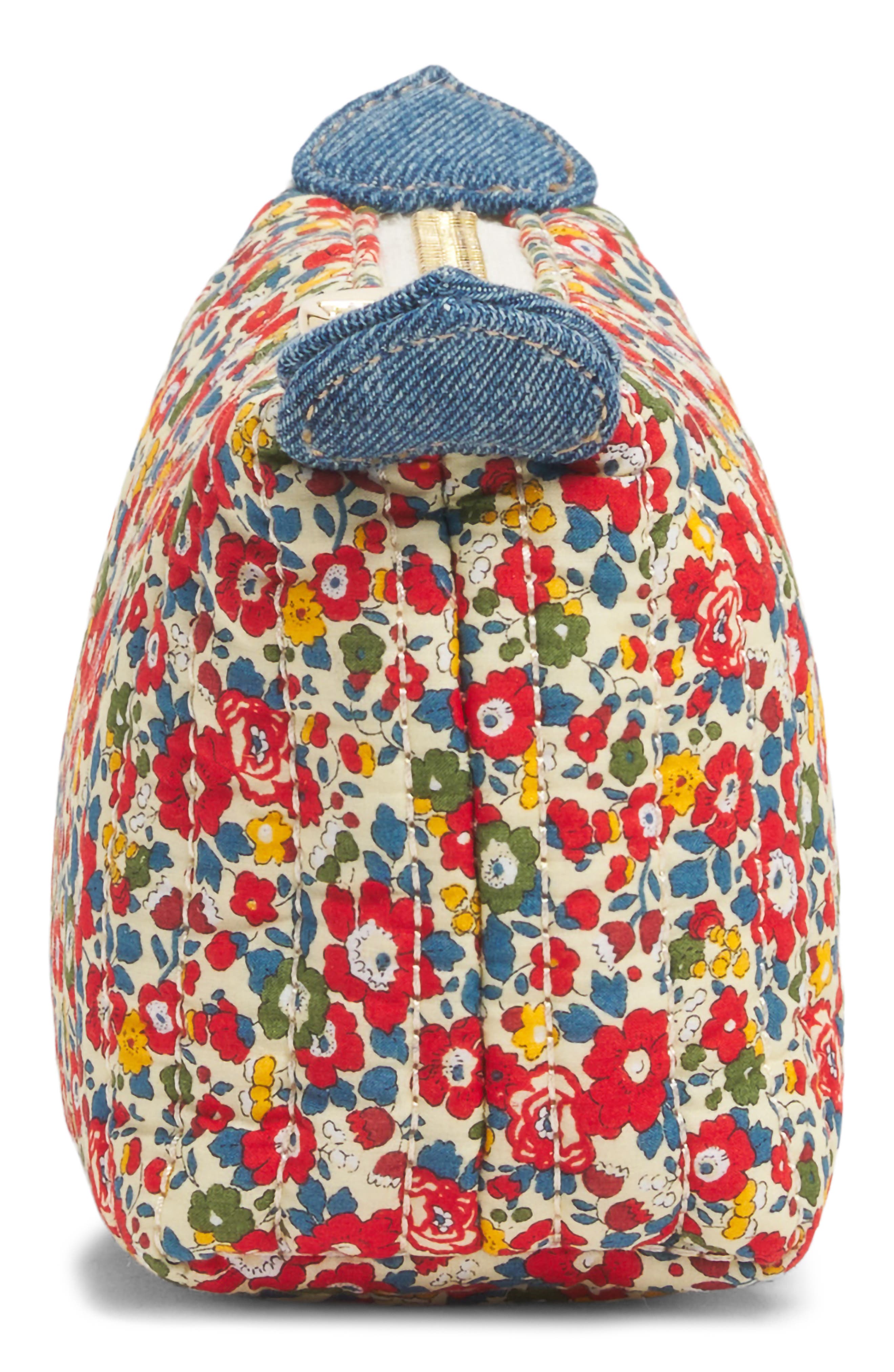 Quilted Floral Pouch, Alternate, color, BETSY ANN