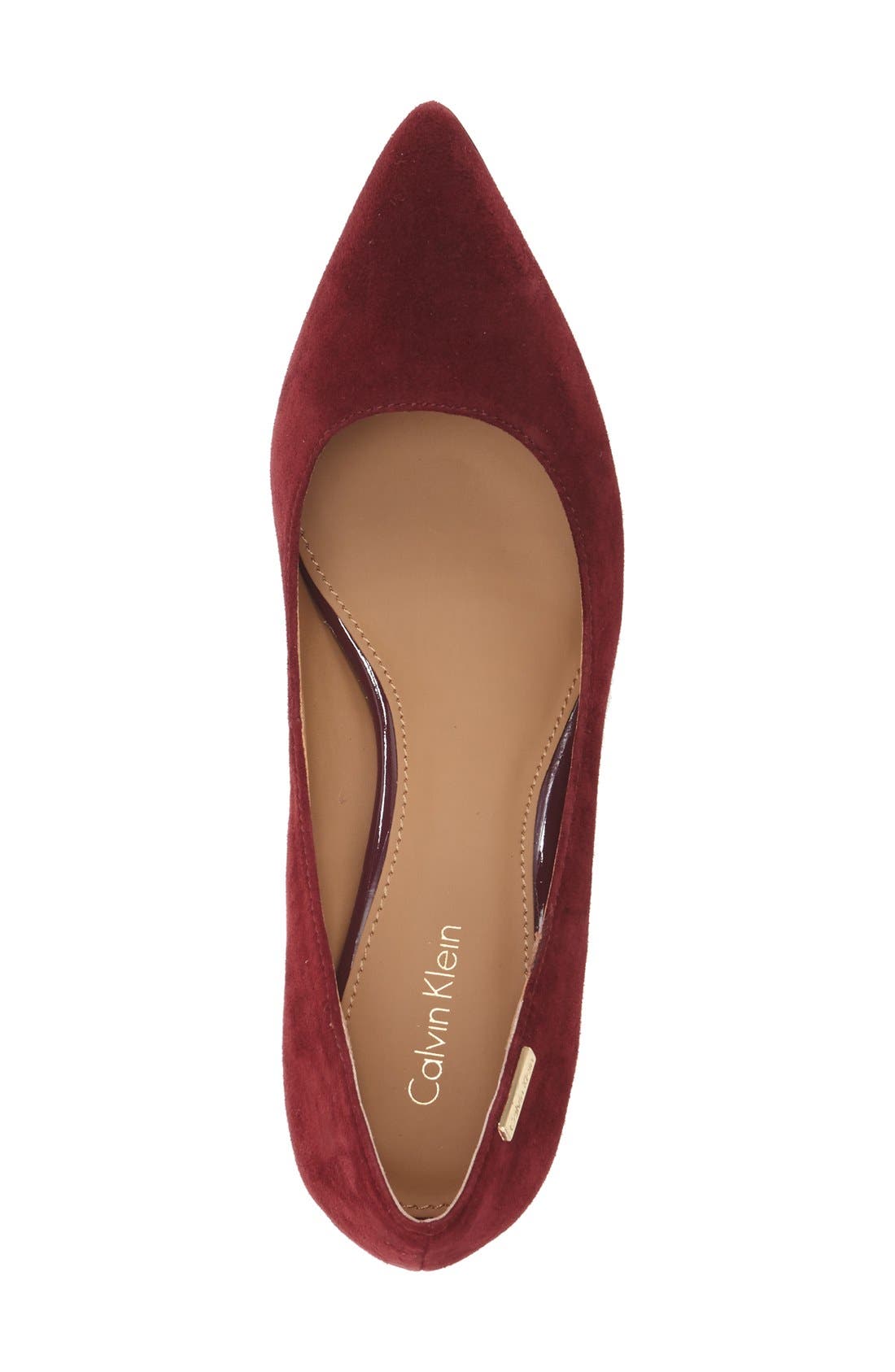 Gabrianna Pump, Alternate, color, CABERNET SUEDE