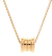 Pre-Owned Bvlgari B.Zero1 Pendant Necklace 18K Yellow Gold Mini