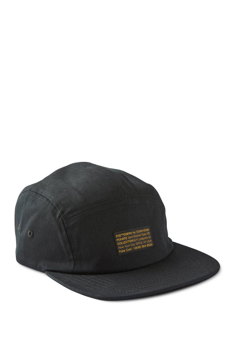 Cotton On Men's Curved 5 Panel Hat, Main, color, Black Collection
