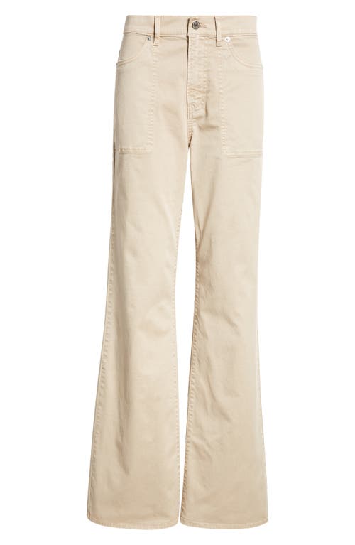 Shop Veronica Beard Crosbie High Waist Wide Leg Jeans In Stone