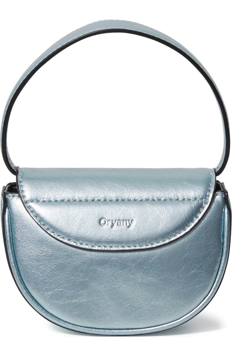 Oryany Petite Lottie Leather Top Handle Bag, Alternate, color, Blue Silver