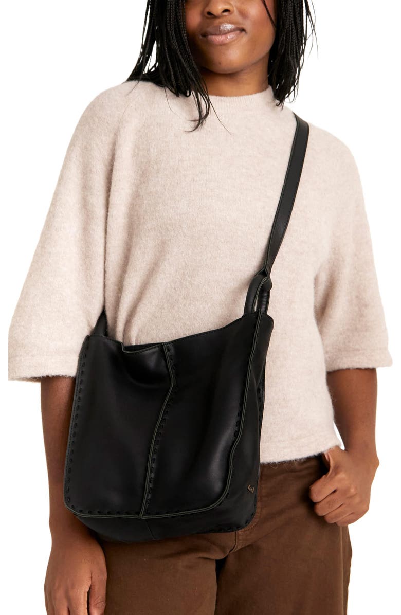 The Sak Los Feliz Crossbody Leather Bag, Alternate, color, Sand Suede