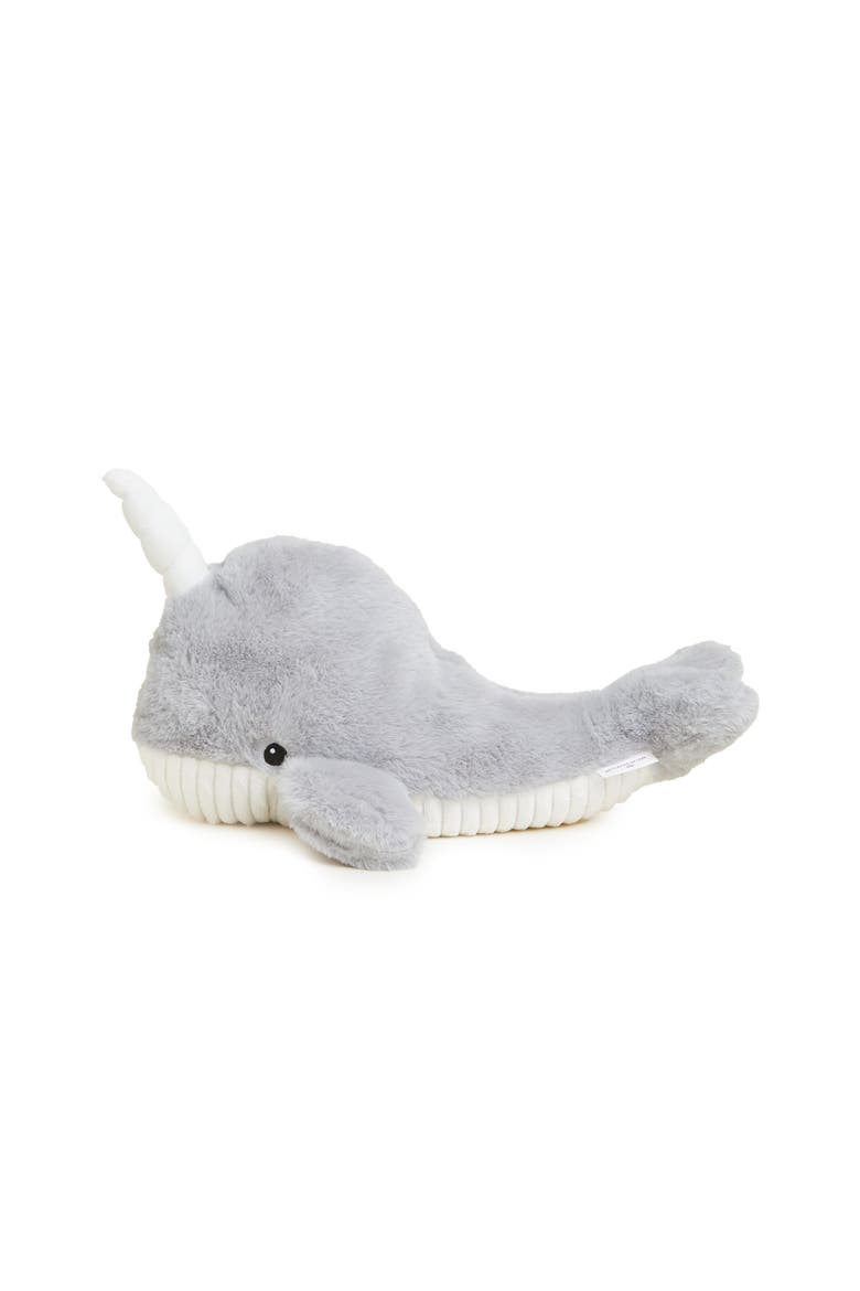 Narwhal Plush Toy, Alternate, color, Medium Gray