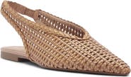 Arezzo Eva Pointed Toe Slingback Flat