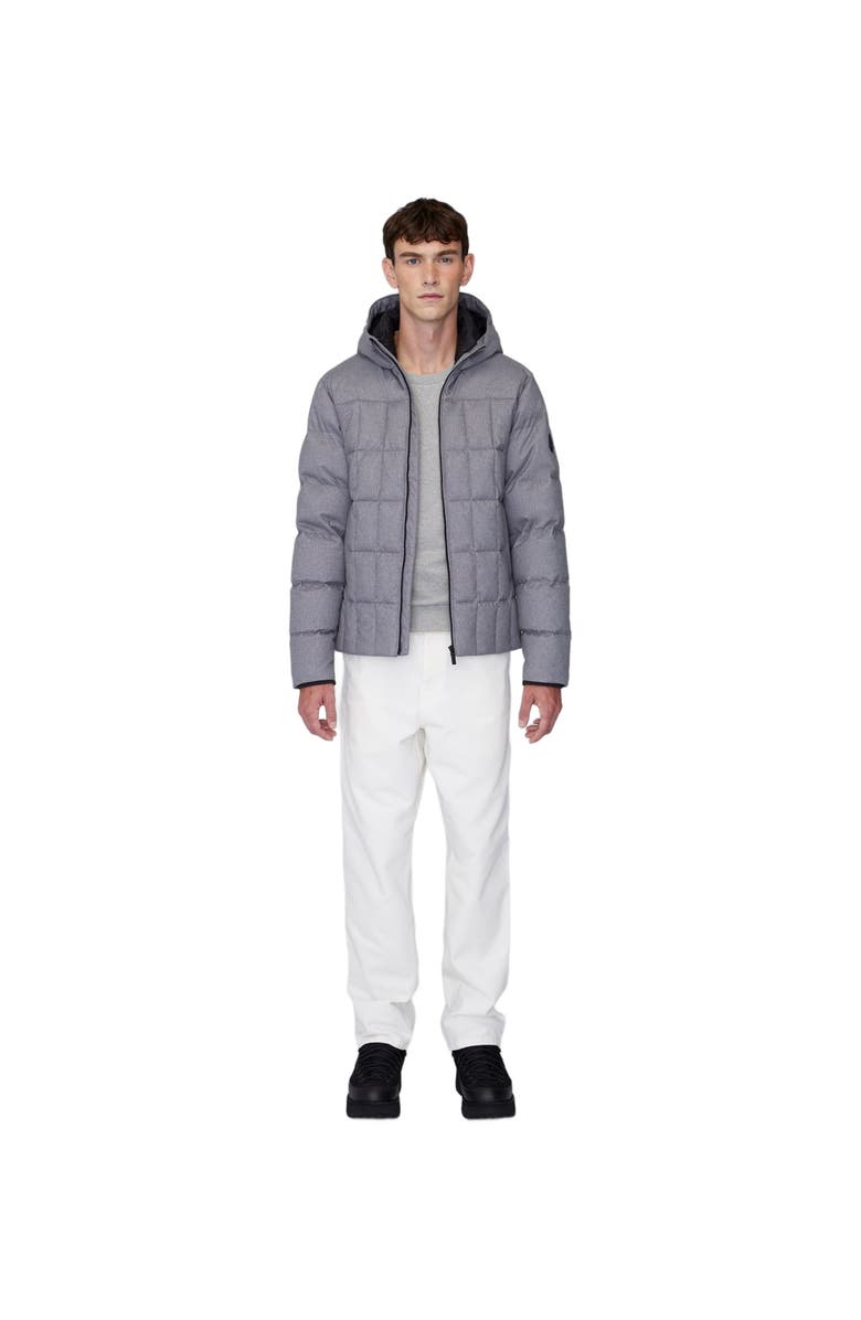 Quartz Co. LEO | Lightweight Hooded Down Jacket, Alternate, color, Heather Grey