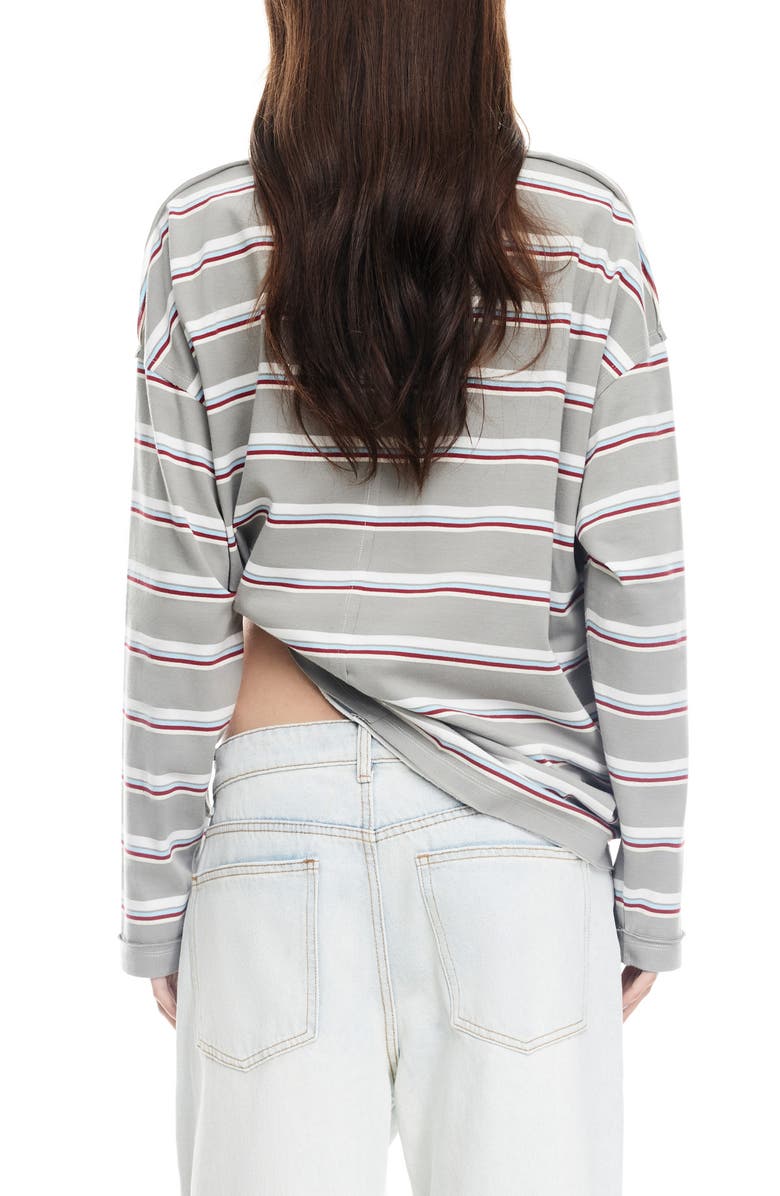 LIONESS Horizon Stripe Top, Alternate, color, Ash Stripe