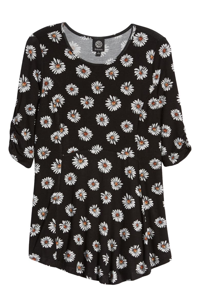 Bobeau Print Babydoll Top, Alternate, color,