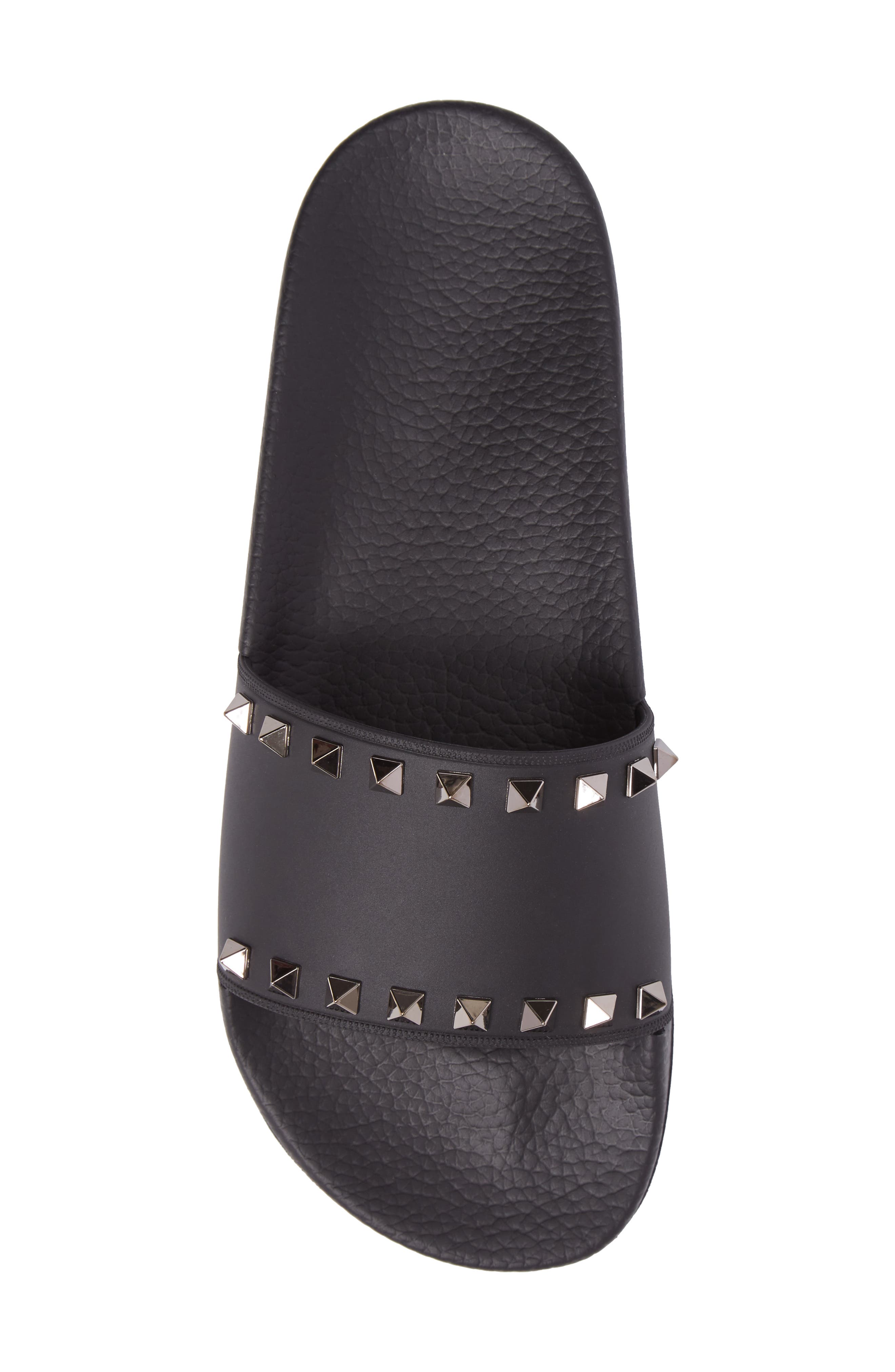 Valentino Garavani Rockstud Slide Sandal, Alternate, color, 