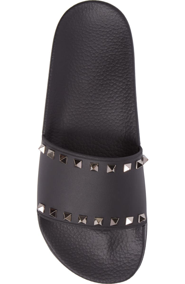 Valentino Garavani Rockstud Slide Sandal, Alternate, color,