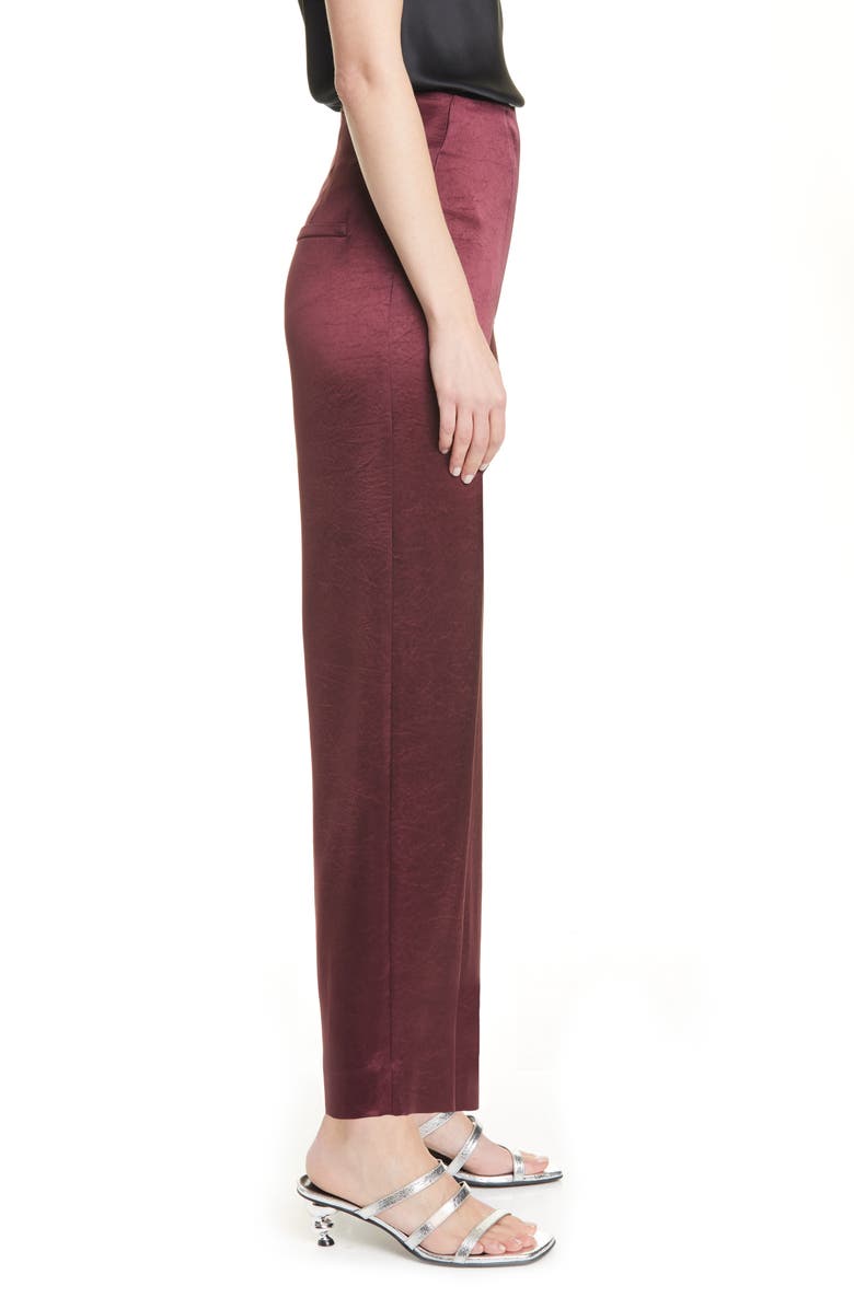 Nanushka Caribe Satin Crop Wide Leg Pants, Alternate, color,