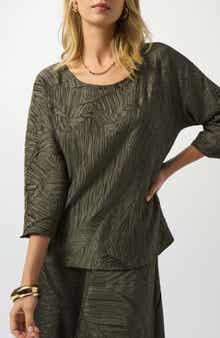 Pleated Satin Boxy Top