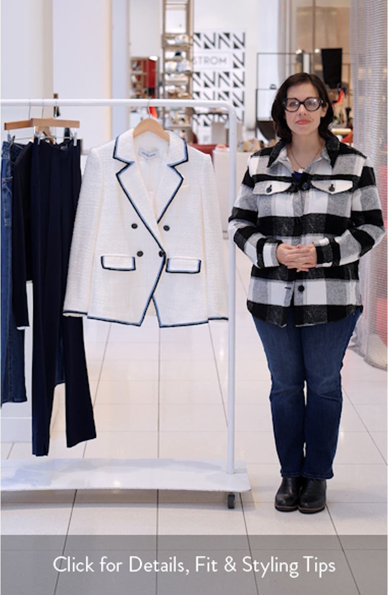 Taja Double Breasted Tweed Dickey Jacket, sales video thumbnail