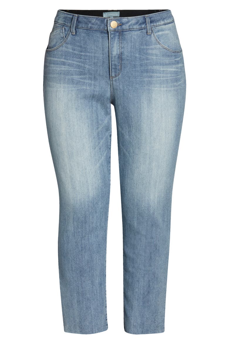 'Ab'Solution High Waist Crop Jeans, Alternate, color, BLUE