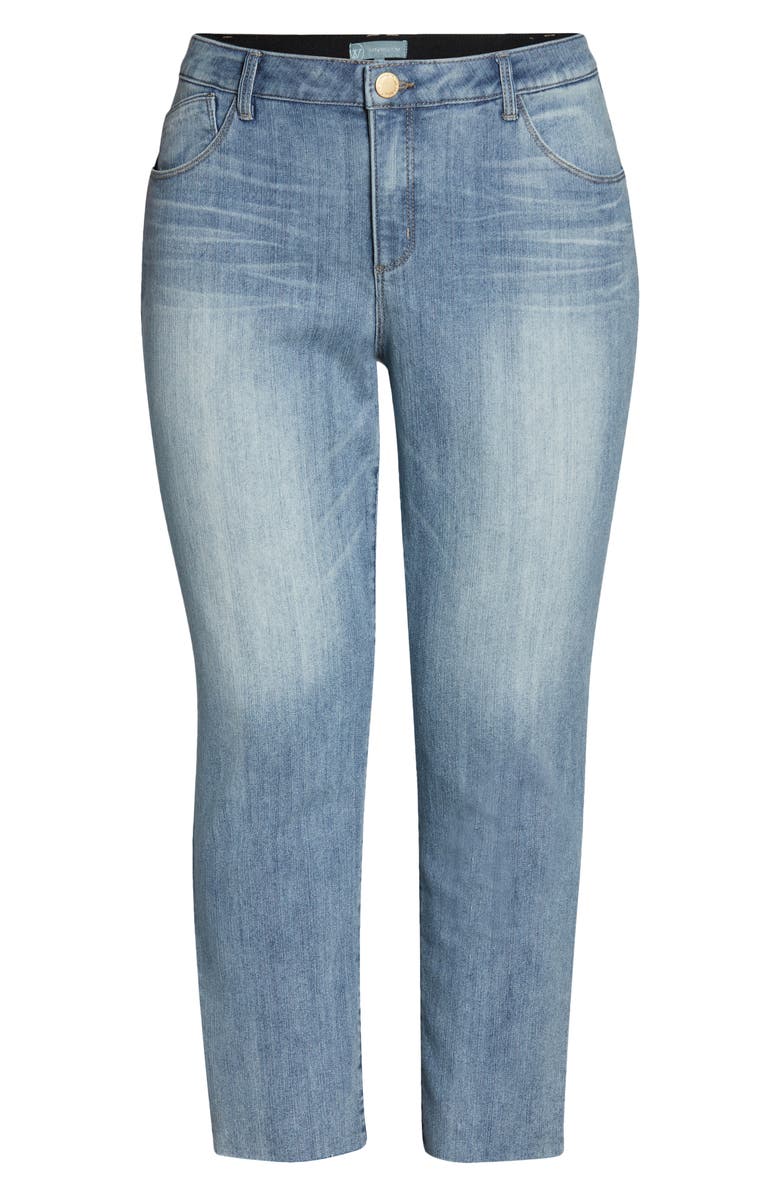 Wit & Wisdom 'Ab'Solution High Waist Crop Jeans, Alternate, color, Blue